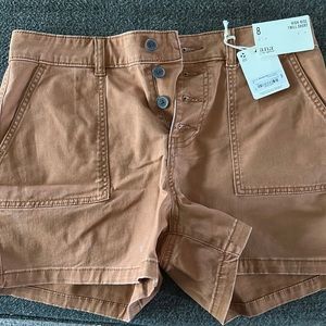 High Rise Twill Short Sz 8
